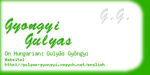 gyongyi gulyas business card
